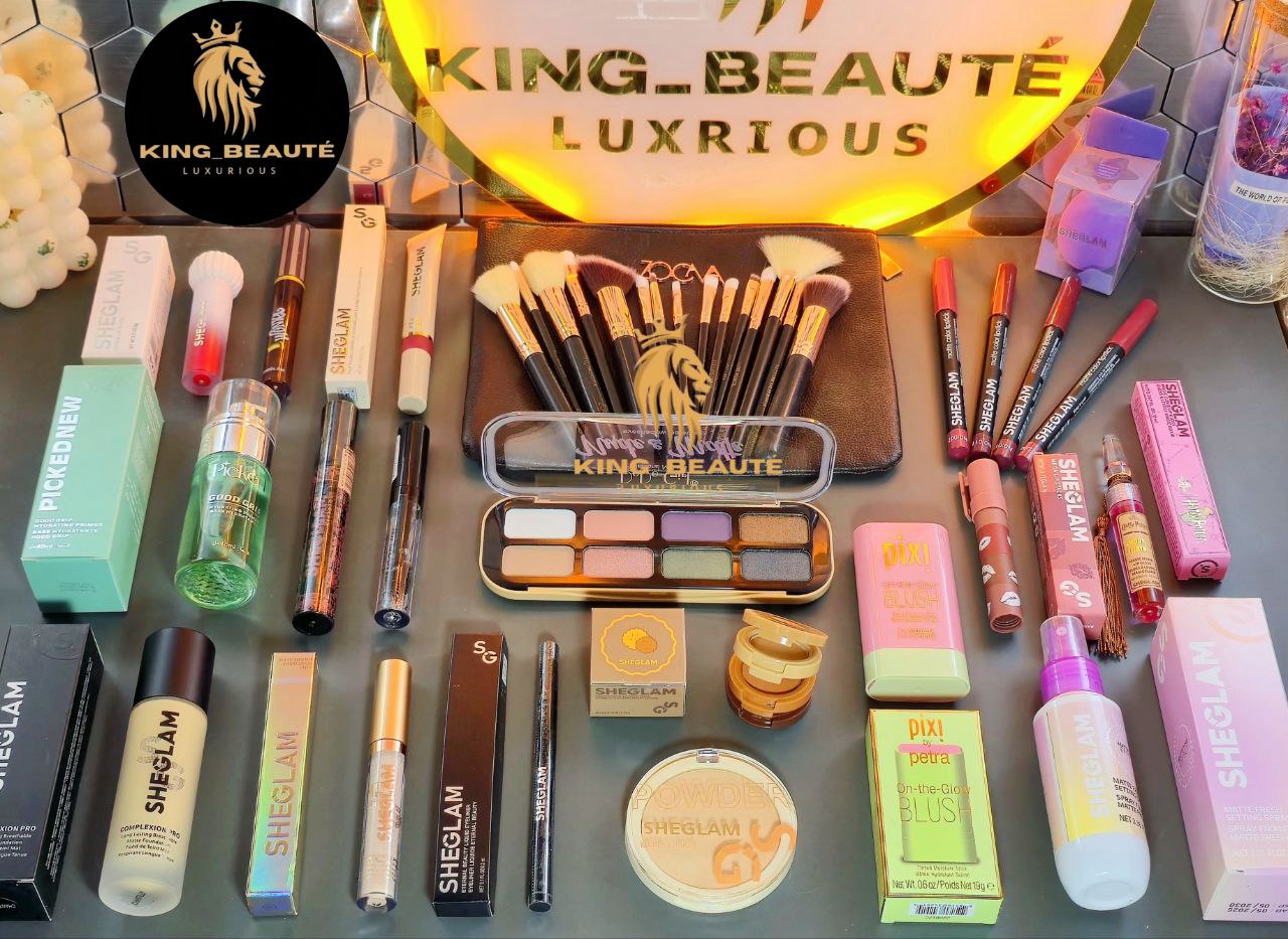 بوكس مكياج شيقلام 💄36قطعة✨ قنبلة الجمال من King Beauté 👑
