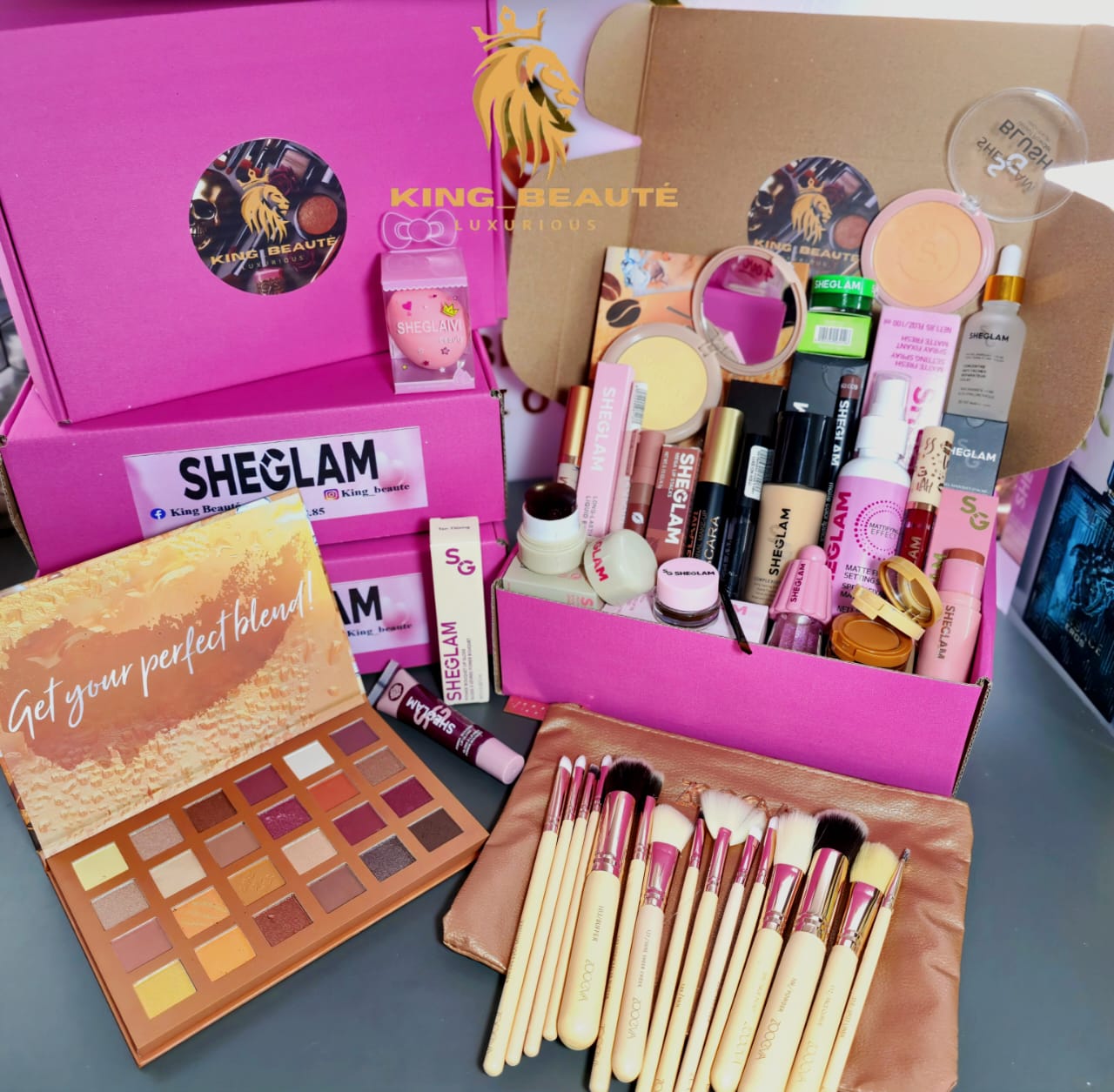 💄🌸 بوكس مكياج فااااااخر من SHEGLAM Coffret complet🌸💄pluse de 30ps