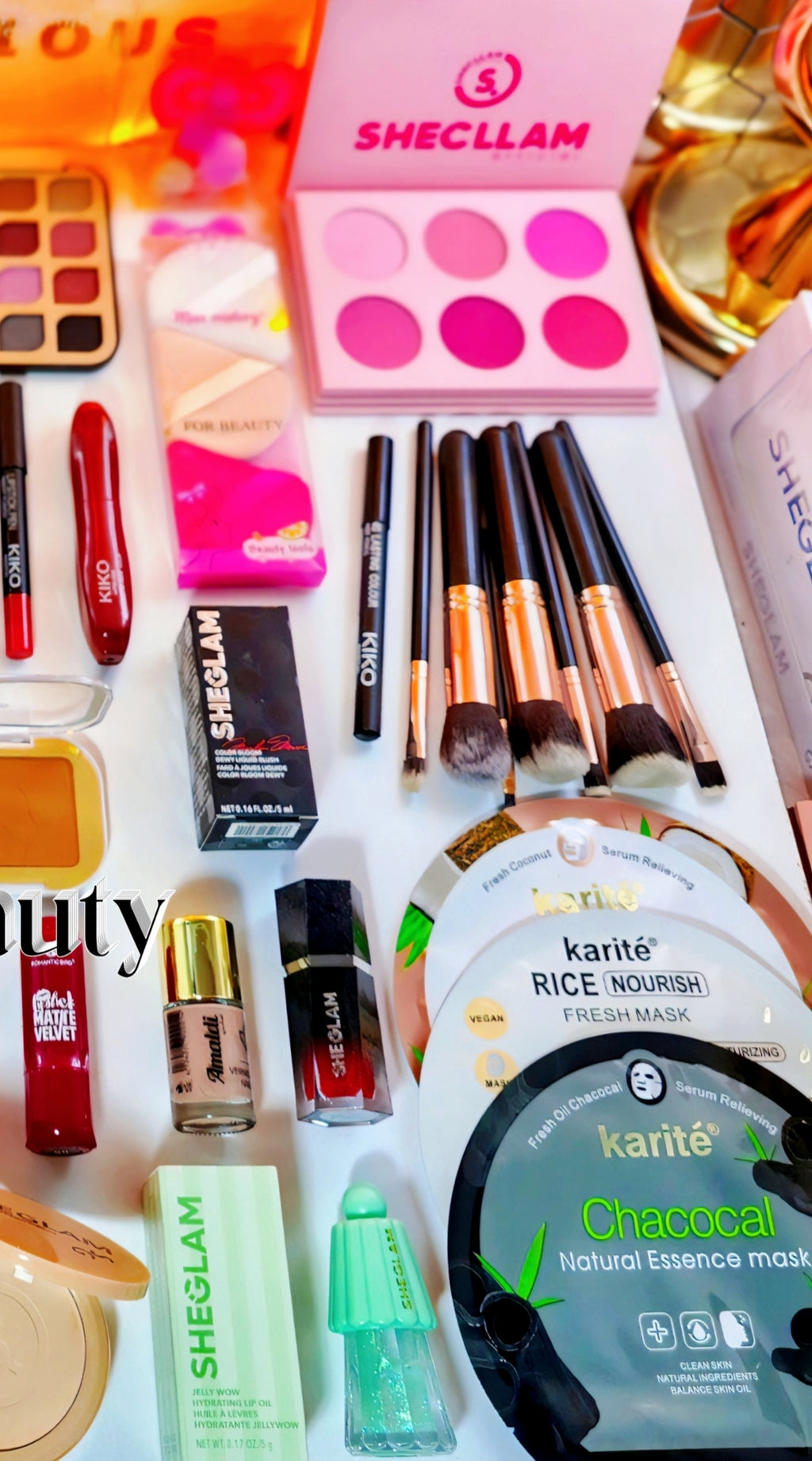 Box 🎁 SHEGLAM 🌸 & KIKO 🇮🇹40 قطعة