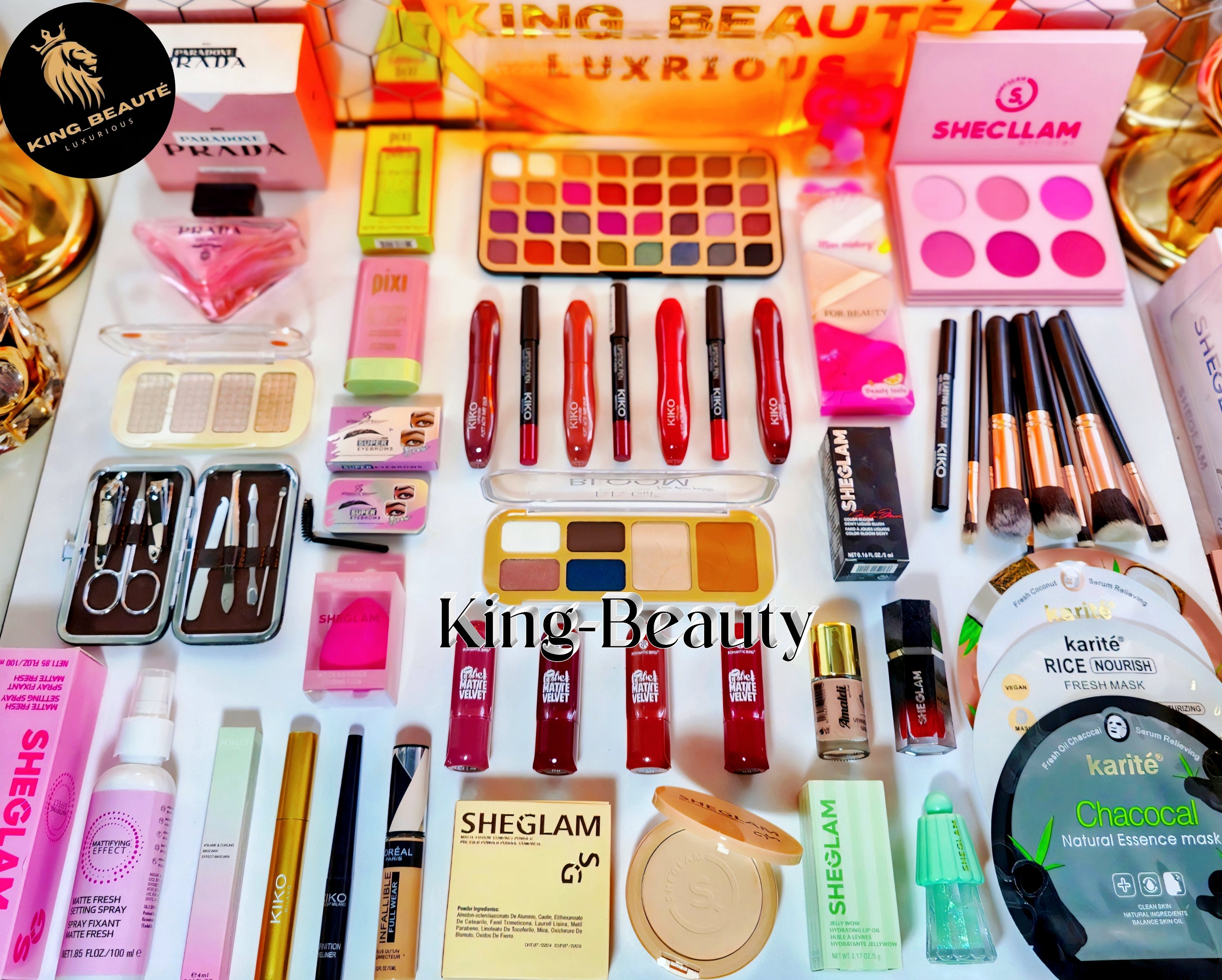 Box 🎁 SHEGLAM 🌸 & KIKO 🇮🇹40 قطعة