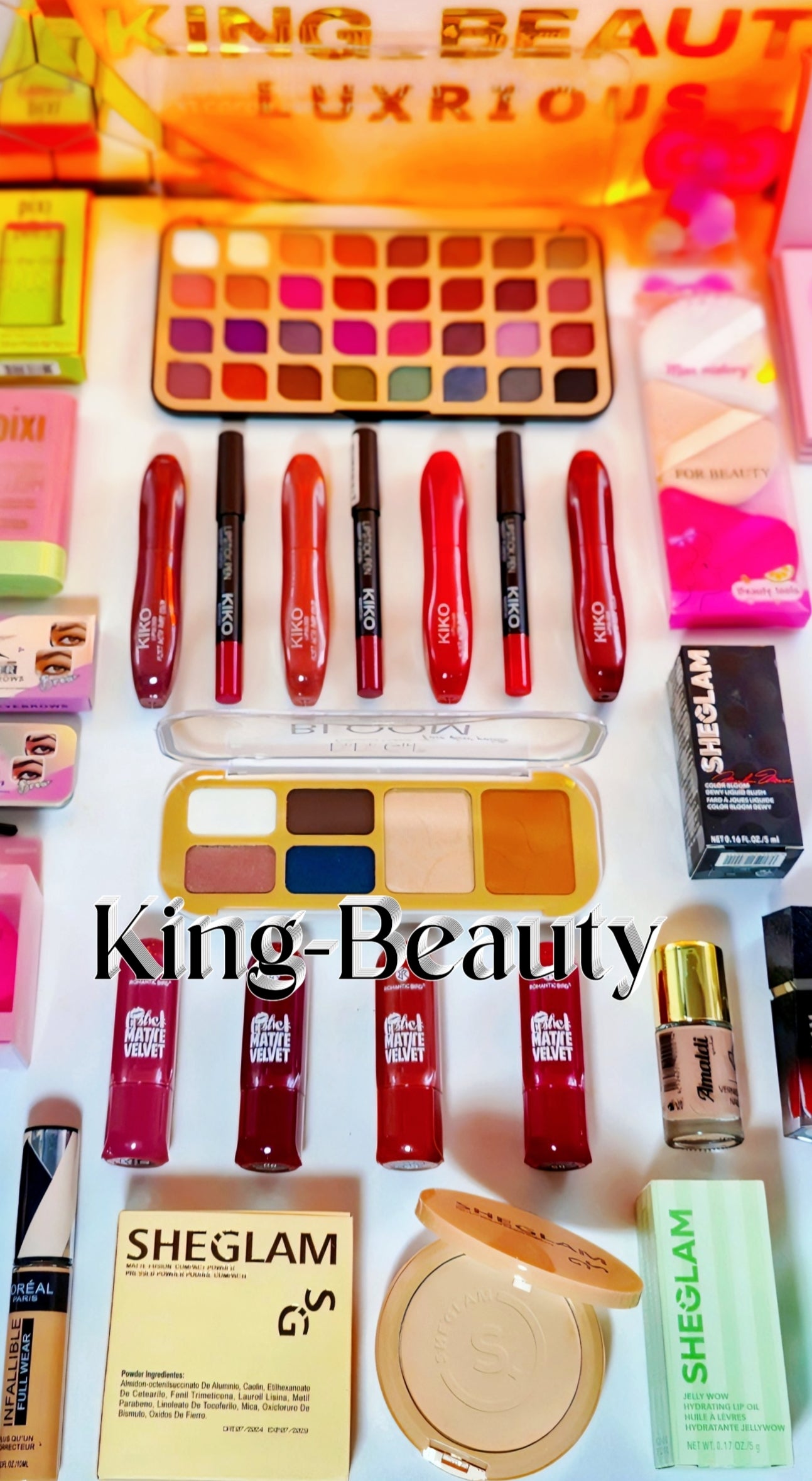 Box 🎁 SHEGLAM 🌸 & KIKO 🇮🇹40 قطعة