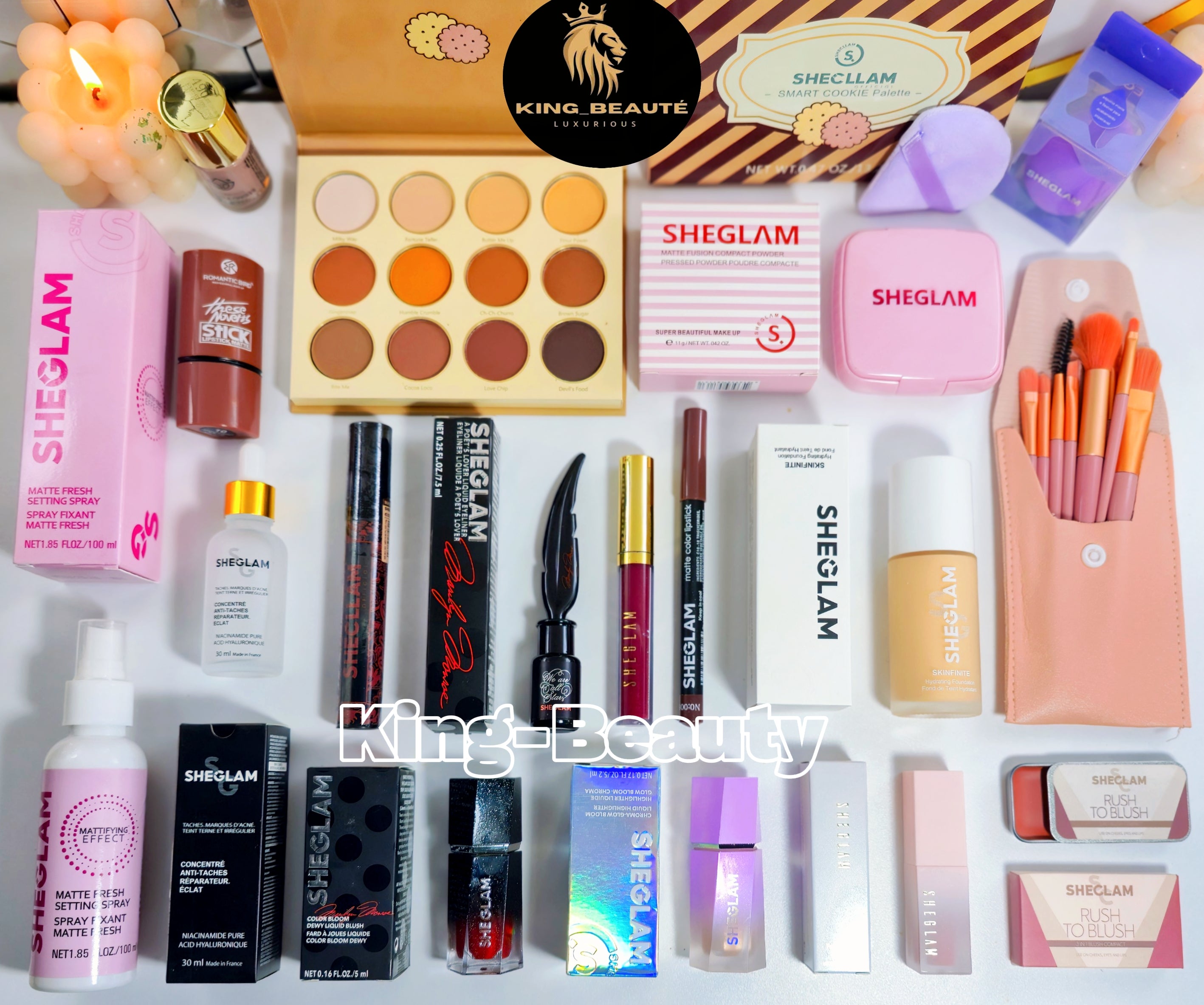 بوكس SHEGLAM 🤍
أساسيات + لمسة احترافية في باك واحد