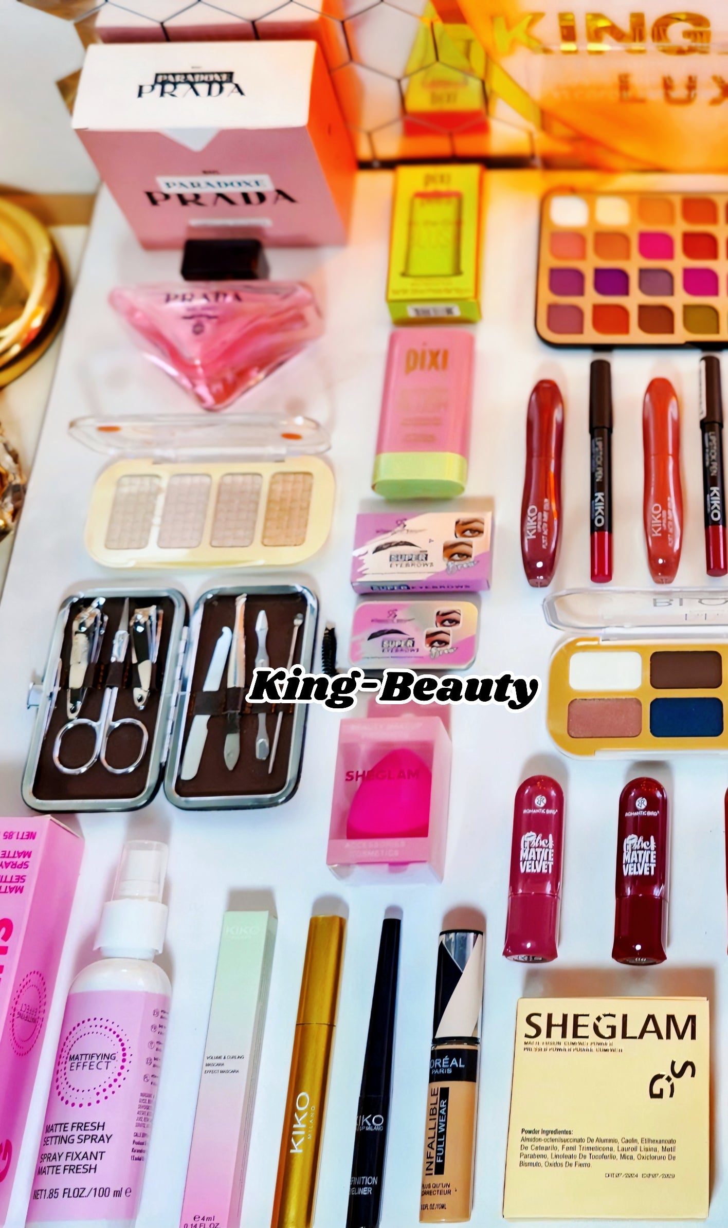 Box 🎁 SHEGLAM 🌸 & KIKO 🇮🇹40 قطعة